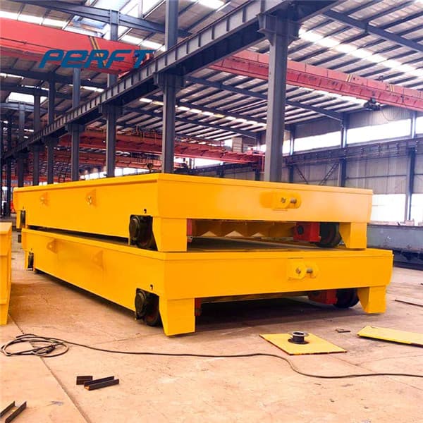 Steel Ladle Transfer Trolley Battery Operated 75 Ton